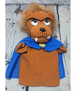 Lion or Beast Hand Puppet w/Crown Plush Head Malibu Fun Stuffed Vintage ... - £14.12 GBP