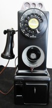 Automatic Electric Pay Telephone 3 Coin Slot 1930's Black Fully Restored - $1,480.05