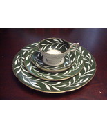 Coalport England CHINA SETTING DINNER  4 pcs set &quot;Phantom Green&quot; ORIGINAL - $139.45 CAD