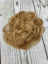 Messy Bun Hair Piece Thick Scrunchies Hair Extensions Ponytail Hair Ash Blonde - £11.20 GBP