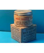 Vtg The Heneph Co. Inc Heneph&#39;s Red Salve Liniment Packaged In Milk Glas... - £23.59 GBP