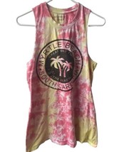 Myrtle Beach Women&#39;s Size L Tank Top Jersey Tie Dyed Graphic Fun  Sleeve... - £7.80 GBP
