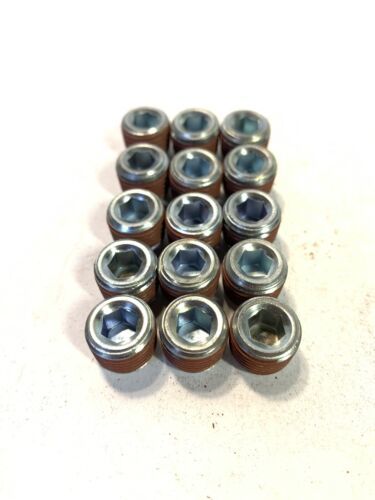 15-Steel Hollow Internal Hex Allan Socket 1/4 Male NPT Pipe Plug W/ Thre... - $25.50