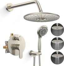 Brushed Nickel Sr Sun Rise Shower Faucet With 3-Function High-Pressure Shower - £183.99 GBP