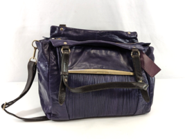 Elliott Lucca Leather Handbag Rioja Amethyst Purple Satchel w/ Tags - £38.51 GBP