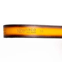 Iowa Genuine Caiman Skin Western Belt Mustard Brown image 3