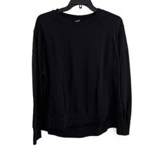 Sweaty Betty Sweatshirt Black Long Sleeve Pullover Crewneck Womens Large - $32.78