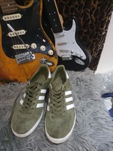 Adidas Originals Munchen Cargo Khaki Olive Green UK 12 Casuals City Muni... - £52.01 GBP