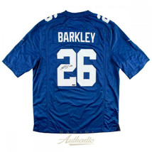 Saquon Barkley Autographed New York Giants Blue Nike Jersey Panini - £347.96 GBP