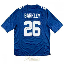 Saquon Barkley Autographed New York Giants Blue Nike Jersey Panini - £356.04 GBP