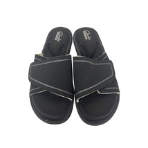 Clarks Collection Olina Path Sandals Womens Size 9 Black Slides - £17.66 GBP