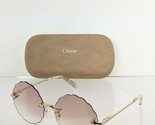 Brand New Authentic Chloe Sunglasses CE 2147S 717 55mm Gold 2147 Frame - $138.59