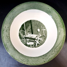 Green Colonial Homestead by Royal Serving Bowl/Dish, 10&quot; x 1 3/4&quot; - £23.93 GBP