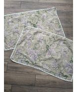 Ralph Lauren American Living king Shams set 2 Lilac Park Floral Tan Purp... - $694.17 MXN