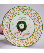 Dayspring Christmas Wreath Dessert Plate &quot;The Meaning Of The Christmas W... - $8.79