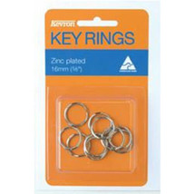 Kevron Key Rings 10pk (Zinc Plated) - 16mm - £22.51 GBP