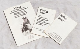 Vintage Lotto Di 3 Vivitar Flash Manuale Tthc - £24.80 GBP