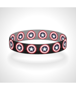 Reversible Captain America Bracelet Wristband Superhero Cosplay Bracelet - $16.46 CAD