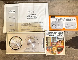 Vintage Sears Kenmore Thrif-T Heating Thermostat Model 387.914900 - £22.74 GBP