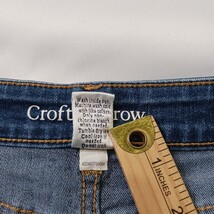 Croft & Barrow Classic Fit Stretch Women's Blue Cotton Blend Denim Skirt Size 4 image 4