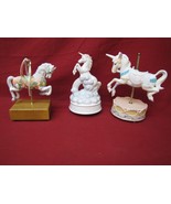 Lot of 3 Assorted Wind Up Musical Horses - £23.35 GBP