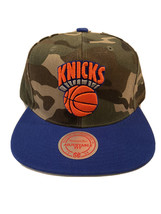 New York Knicks Mitchell &amp; Ness Camo Adjustable Cap - £15.56 GBP