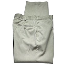 ANDREW FEZZA Pants Beige Dress Trousers Mens Size 34 / 32 Polyester Blend - £16.50 GBP