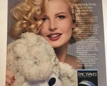 Vintage 1989 Toni Epic Waves Adaptable Perm Print Ad full page pa5 - £5.42 GBP