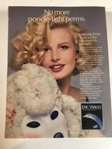 Vintage 1989 Toni Epic Waves Adaptable Perm Print Ad full page pa5 - $6.92
