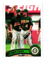 2011 Topps Baseball Card 190 Oakland Athletics Outfield Coco Crisp - £2.37 GBP