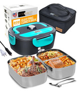 Electric Lunch Box for Adults with 2 Stainless Steel Containers, Fast 80... - $153.89