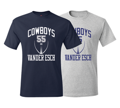 Cowboys Leighton Vander Esch Training Camp Jersey T-Shirt - £18.27 GBP+