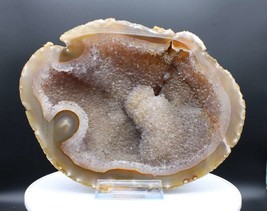 Amazing Natural Agate Geode With Beautiful Pronounced Inner Druzy. - £274.63 GBP
