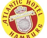 Atlantic Hotel Hamburg Germany Luggage Label - $10.89