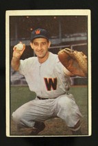 Vintage 1953 Baseball Card Bowman Color #77 MICKEY GRASSO Washington Senators - £6.64 GBP