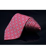 MENS JOS A BANK SIGNATURE TIE 100% SILK MADE IN ITALY RED BLUE - $41.39