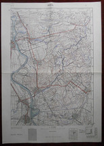 1958 Original Military Topographic Map Plan Senta Zenta Serbia Yugoslavia - £40.24 GBP