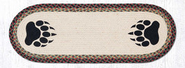 Earth Rugs OP-81 Bear Paw Oval Patch Runner 13&quot; x 36&quot; - $44.54
