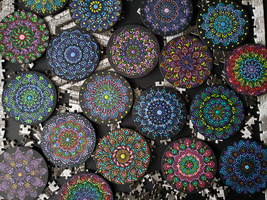 Gift a Mandala - Send a pair of handmade mandala coasters to a couple - £15.69 GBP