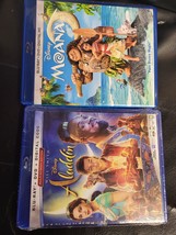 [Used] Moana (Blu-Ray/ No Dvd) + [NEW/SEALED But Loose Disc] Aladdin Live Action - £3.94 GBP