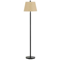 60&quot; Bronze Traditional Shaped Floor Lamp With Tan Square Shade - $252.40