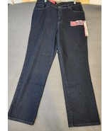 NWT Lee Pants Womens 14S Classic Fit Dark Straight Leg Stretch Slimming ... - $23.02 CAD