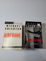 Airframe &amp; Timeline by Crichton, Michael Audio Books on Cassette - £10.37 GBP