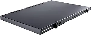 1U 4-Post Adjustable Server Rack Mount Shelf - 330Lbs(150 Kg) - 19.5 To ... - £145.65 GBP