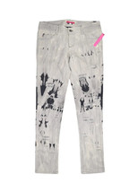 Alice and Olivia Distressed Jeans Womens 6 Light Grey Painter Slim Fit T... - £63.98 GBP