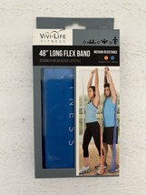 48” Vivi Life Fitness Long Flex Blue Band *Medium Resistance* - £7.72 GBP