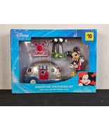 Disney Mickey Mouse w/ Camper 4 Piece Miniature Statuaries Kit Fairy Gar... - $187.21 MXN