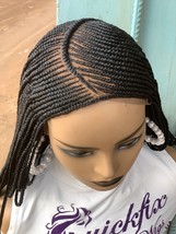 Braided wig, goddess Braid wig, 6*6 black wig box braids, Cornrow Braids - £101.27 GBP