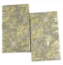 Paper Napkins Gray Yellow Guest Towels 20 CT 2 Packs Contemporary Bathro... - £13.36 GBP