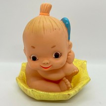 Baby Floating on Umbrella Rubber Squeaker Toy Vintage Japan - £26.40 GBP
